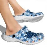 personalized north texas mean green snowflake mosaic clogs best selling