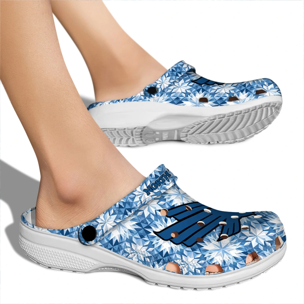 personalized north texas mean green snowflake mosaic clogs fashion forward personalized north texas mean green snowflake mosaic clogs fashion forward