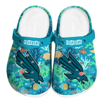 personalized north texas mean green tropical fish ocean clogs best selling