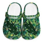 personalized north texas mean green tropical leaves clogs best selling