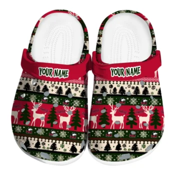 personalized northern illinois huskies christmas motif clogs best selling