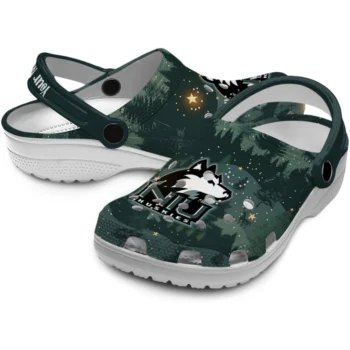 personalized northern illinois huskies deer nightscape clogs high quality