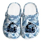 personalized northern illinois huskies mountain artwork clogs best selling
