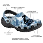 personalized northern illinois huskies mountain artwork clogs best selling