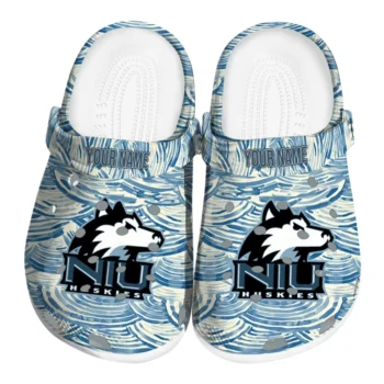 personalized northern illinois huskies sea swirls clogs best selling