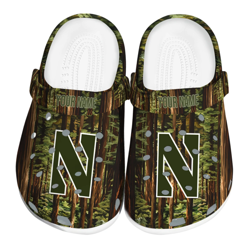 personalized northwestern wildcats woods forest designs clogs best selling personalized northwestern wildcats woods forest designs clogs best selling