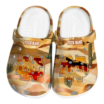 personalized notre dame fighting irish desert layers clogs best selling