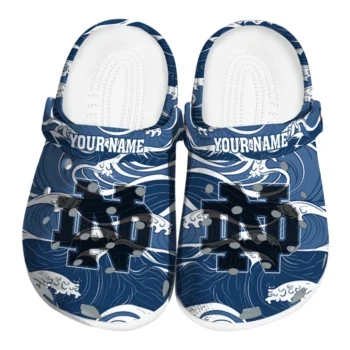 personalized notre dame fighting irish wave flow clogs best selling