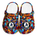 personalized oakland athletics prism pieces clogs best selling
