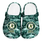 personalized oakland athletics snowy hills clogs best selling