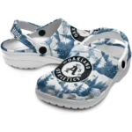 personalized oakland athletics snowy mountains clogs best selling