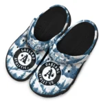 personalized oakland athletics snowy mountains clogs best selling