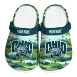 personalized ohio bobcats hills illustration clogs best selling