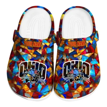 personalized ohio bobcats prism pieces clogs best selling