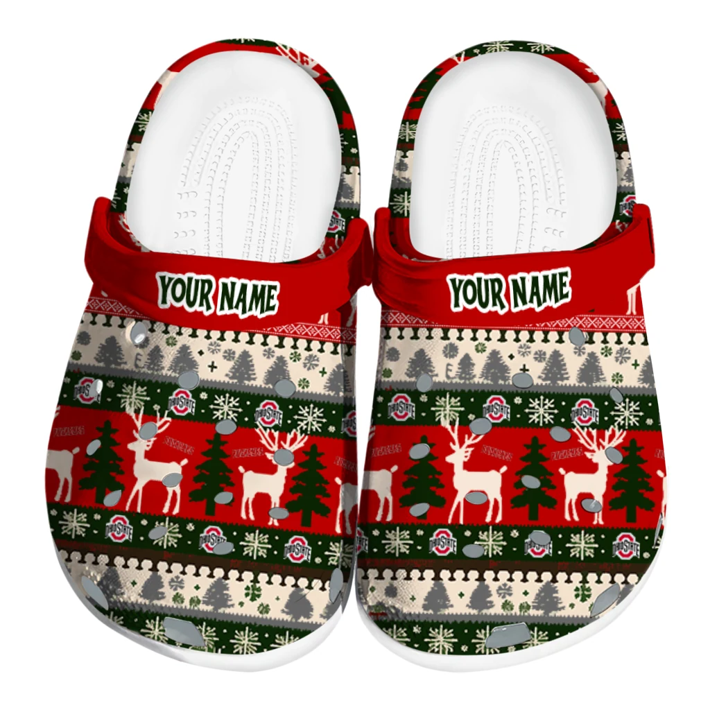 personalized ohio state buckeyes christmas motif clogs best selling personalized ohio state buckeyes christmas motif clogs best selling