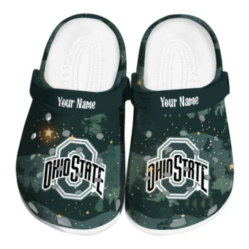 personalized ohio state buckeyes deer nightscape clogs best selling