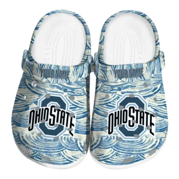 personalized ohio state buckeyes sea swirls clogs best selling