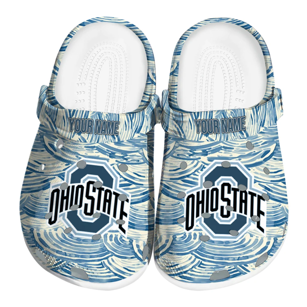 personalized ohio state buckeyes sea swirls clogs best selling personalized ohio state buckeyes sea swirls clogs best selling