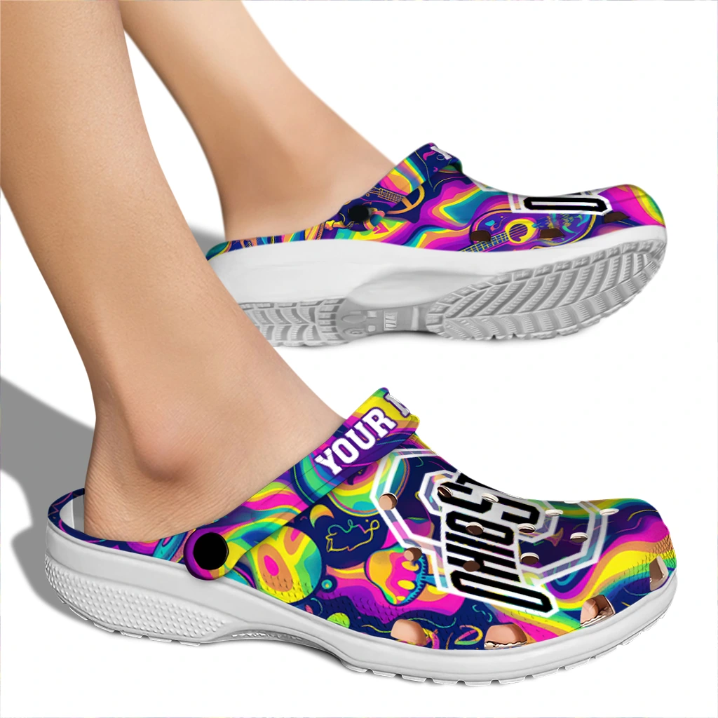 personalized ohio state buckeyes swirling mushrooms clogs fashion forward personalized ohio state buckeyes swirling mushrooms clogs fashion forward