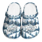 personalized oklahoma city thunder snowy mountains clogs best selling