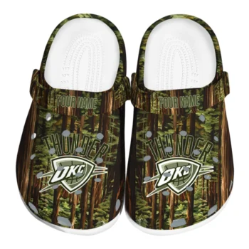 personalized oklahoma city thunder woods forest designs clogs best selling
