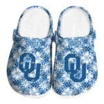 personalized oklahoma sooners snowflake mosaic clogs best selling
