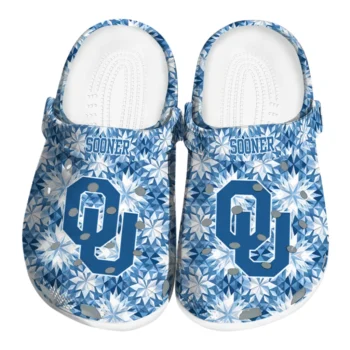 personalized oklahoma sooners snowflake mosaic clogs best selling