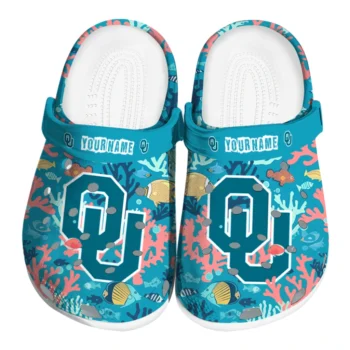 personalized oklahoma sooners tropical fish ocean clogs best selling