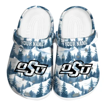 personalized oklahoma state cowboys snowy mountains clogs best selling