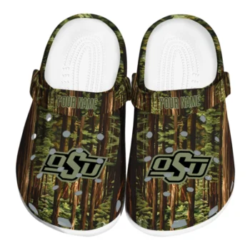 personalized oklahoma state cowboys woods forest designs clogs best selling