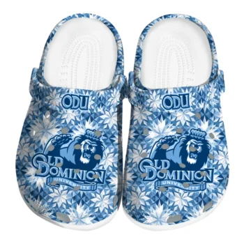 personalized old dominion monarchs snowflake mosaic clogs best selling