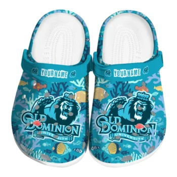 personalized old dominion monarchs tropical fish ocean clogs best selling