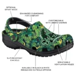personalized old dominion monarchs tropical leaves clogs best selling