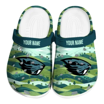 personalized oregon state beavers hills illustration clogs best selling
