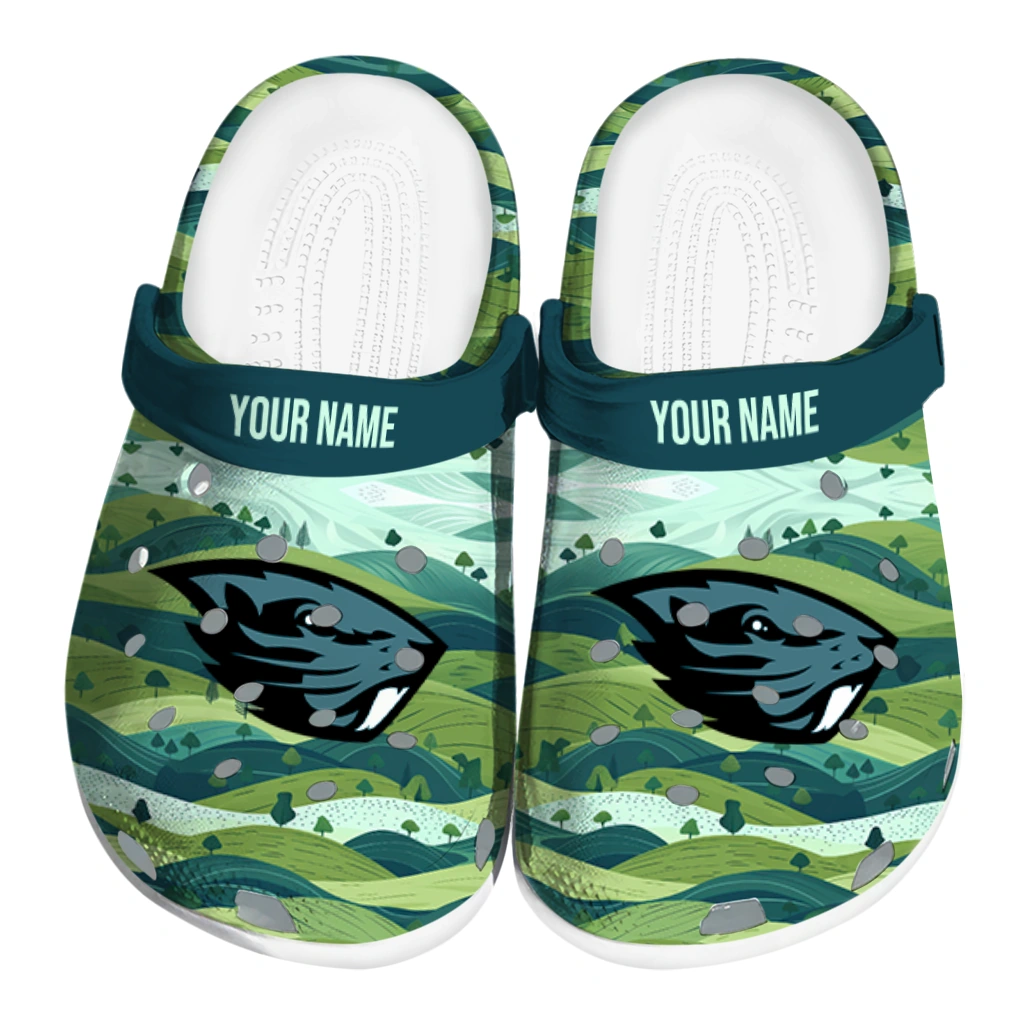 personalized oregon state beavers hills illustration clogs best selling personalized oregon state beavers hills illustration clogs best selling