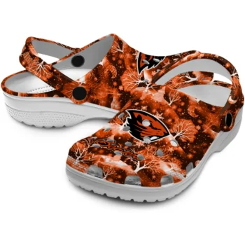 personalized oregon state beavers snowy hills clogs high quality