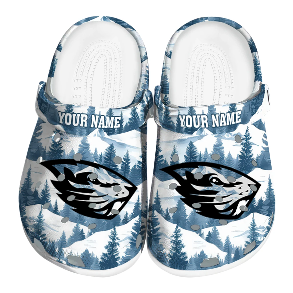 personalized oregon state beavers snowy mountains clogs best selling personalized oregon state beavers snowy mountains clogs best selling