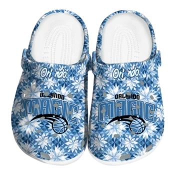 personalized orlando magic snowflake mosaic clogs best selling