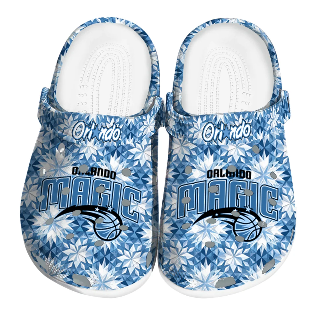 personalized orlando magic snowflake mosaic clogs best selling personalized orlando magic snowflake mosaic clogs best selling