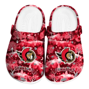 personalized ottawa senators snowy hills clogs best selling