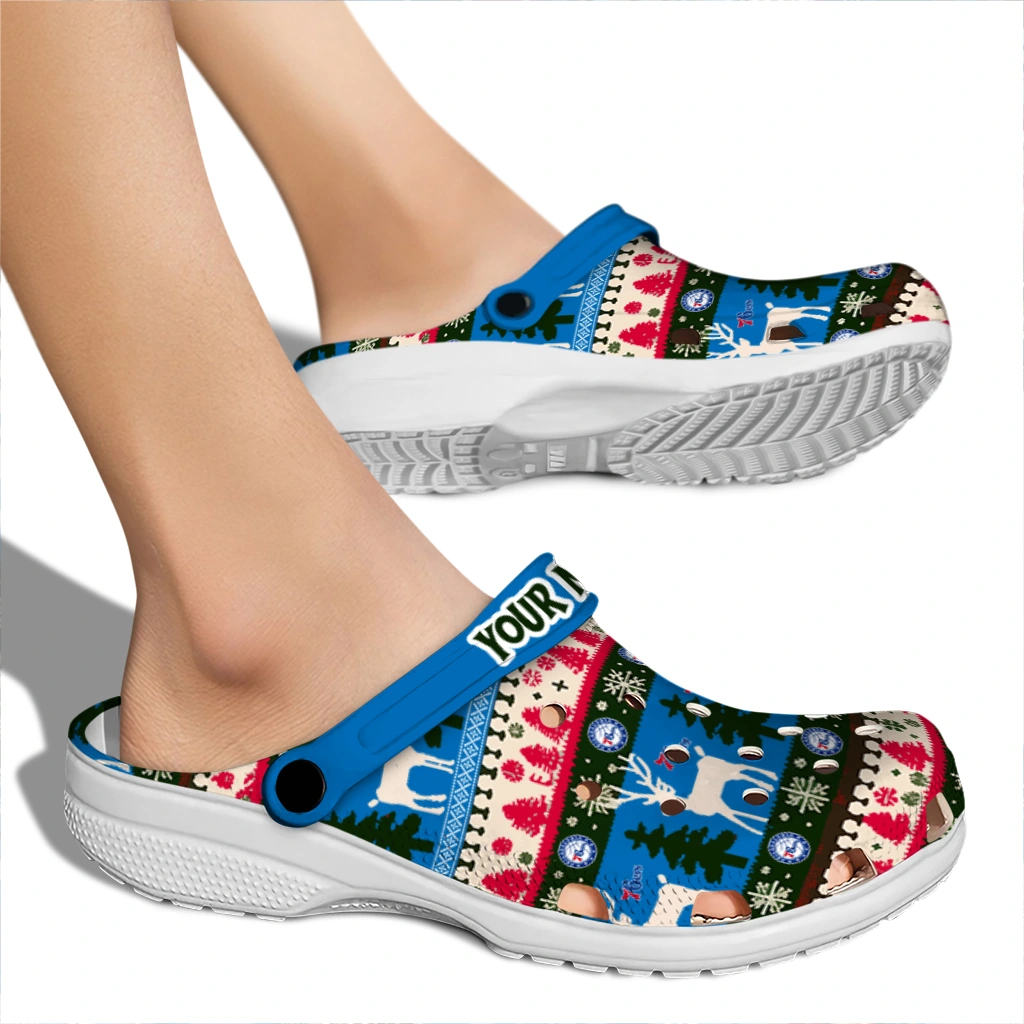 personalized philadelphia 76ers christmas motif clogs fashion forward personalized philadelphia 76ers christmas motif clogs fashion forward