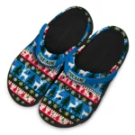 personalized philadelphia 76ers christmas motif clogs best selling