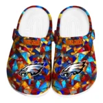 personalized philadelphia eagles prism pieces clogs best selling