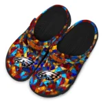 personalized philadelphia eagles prism pieces clogs best selling
