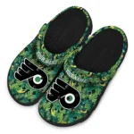 personalized philadelphia flyers tropical leaves clogs best selling