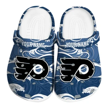 personalized philadelphia flyers wave flow clogs best selling