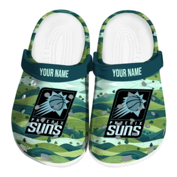 personalized phoenix suns hills illustration clogs best selling