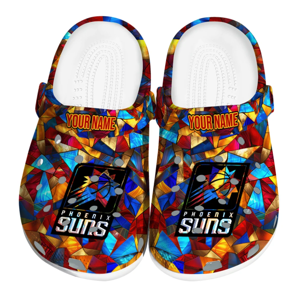 personalized phoenix suns prism pieces clogs best selling personalized phoenix suns prism pieces clogs best selling