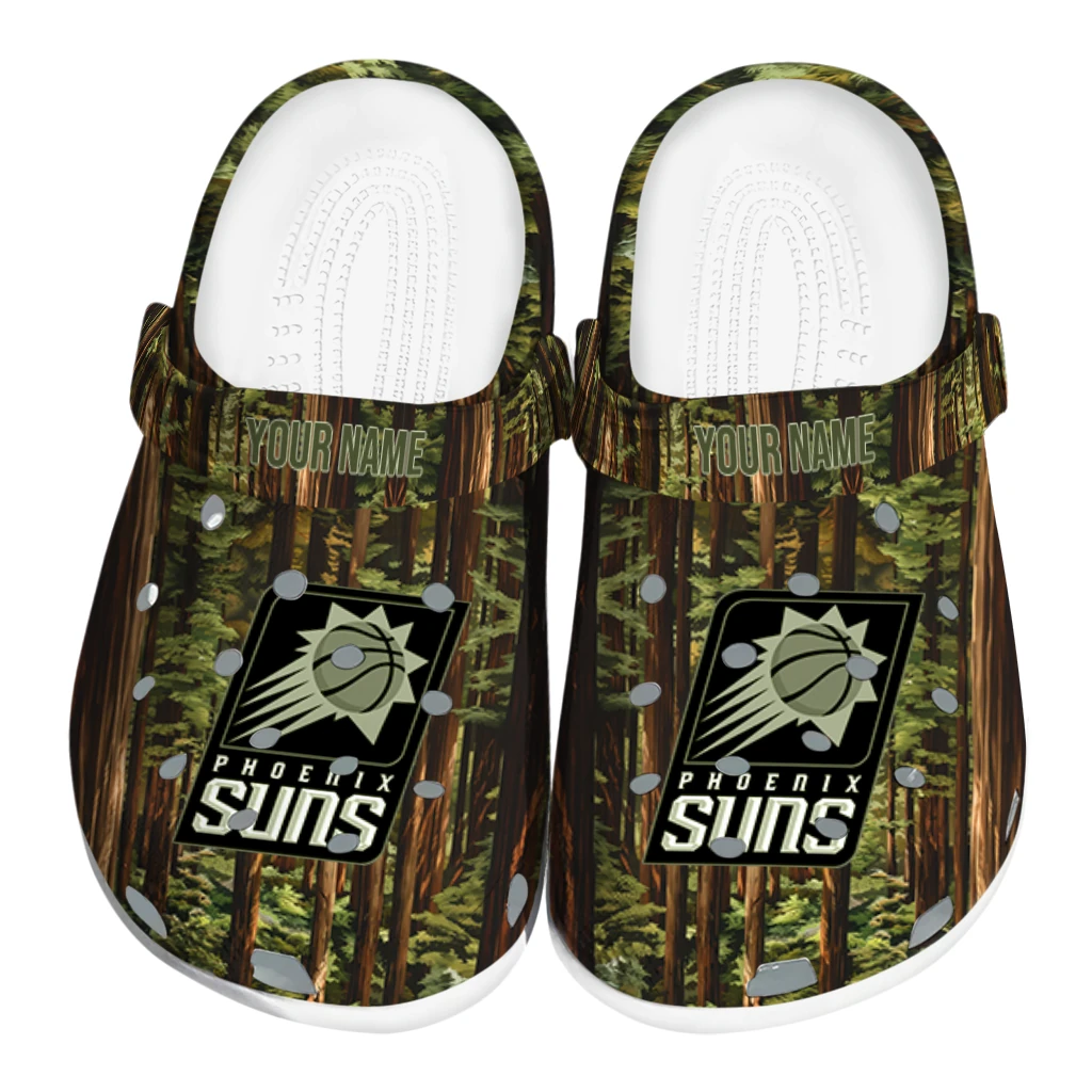 personalized phoenix suns woods forest designs clogs best selling personalized phoenix suns woods forest designs clogs best selling