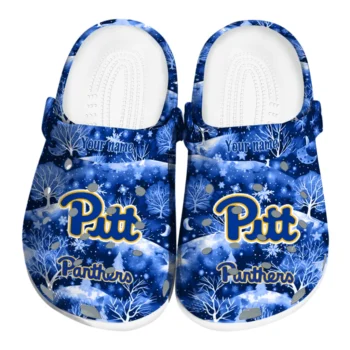 personalized pittsburgh panthers snowy hills clogs best selling